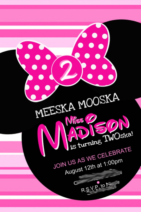 Free Minnie Mouse Invitation