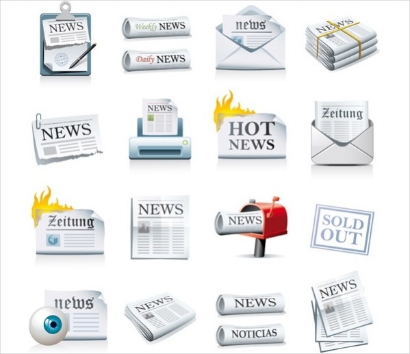 Free Newspaper Icon Vector