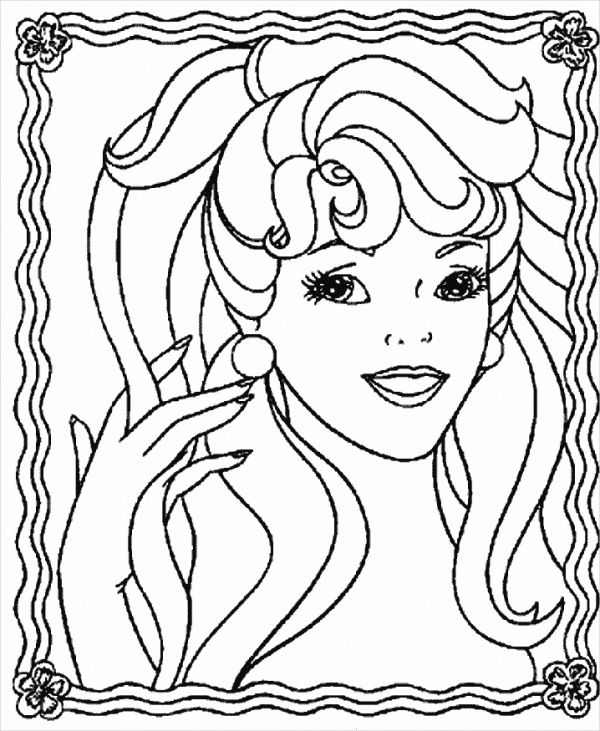 Free Pretty Girl Coloring Page