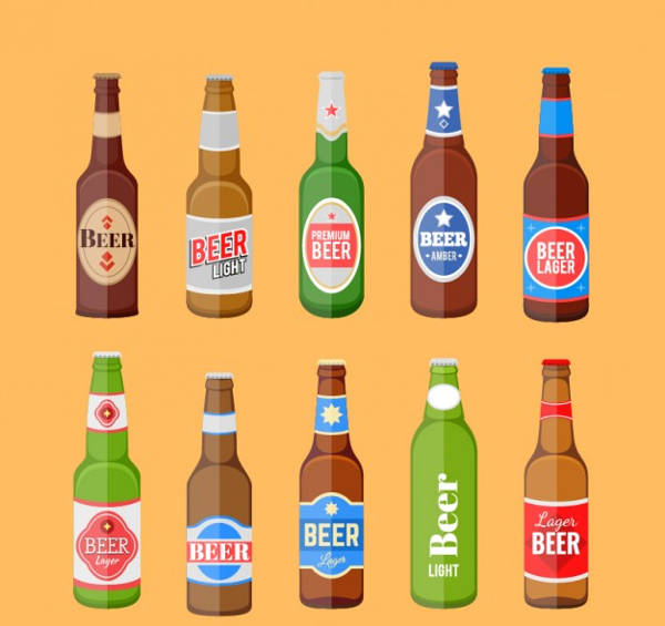 Free Set of Bottles With Labels
