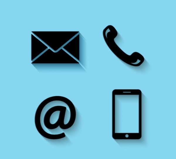 Free Vector Contact Icons