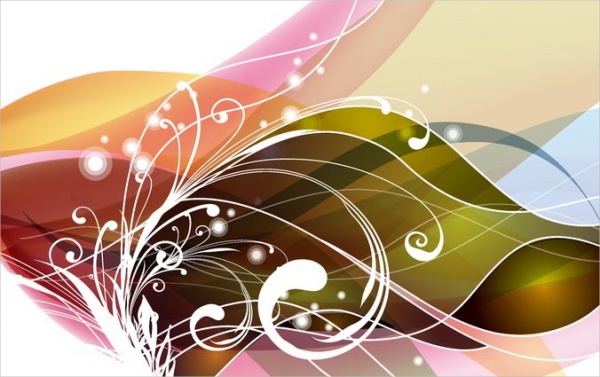 Free Vector Floral Swirl Graphics