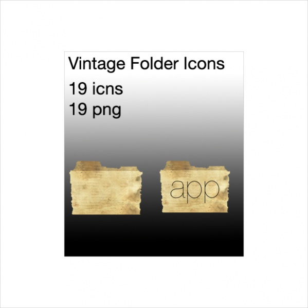 Free Vintage Folder Icons