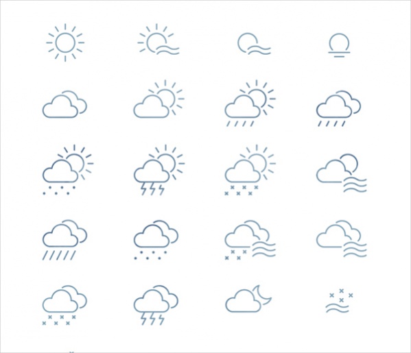 Free Weather Icons Set