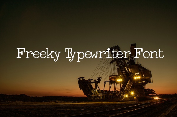 Freeky Typewriter Font