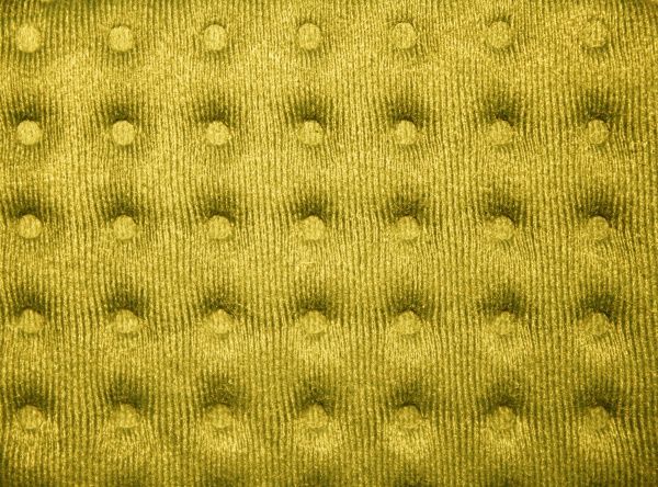 Gold Tufted Fabric Texture