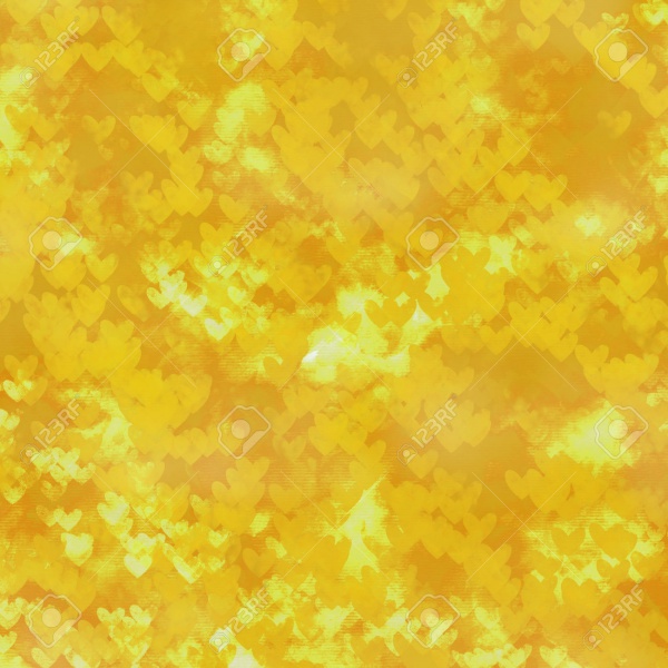 Golden Hearts Watercolor Texture