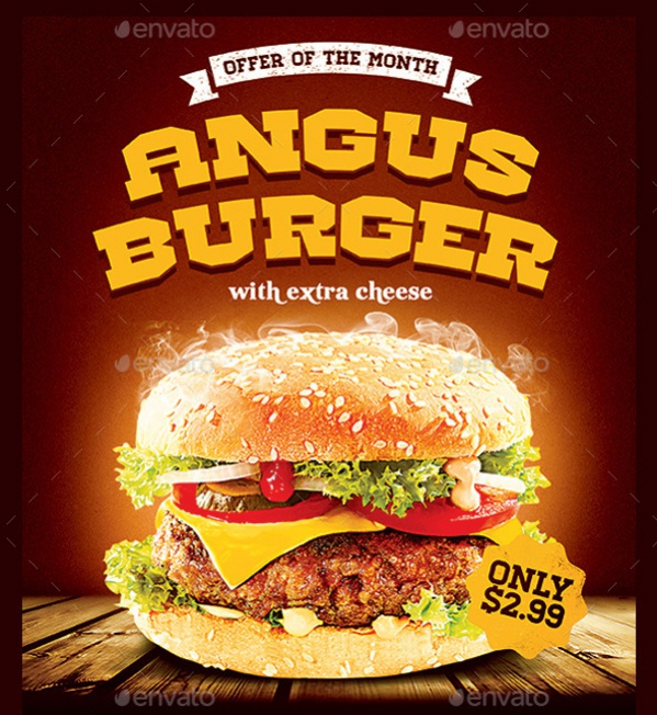 Hamburger Advertise Poster
