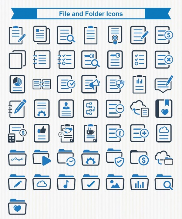 High Resolution Modern Folder Icons