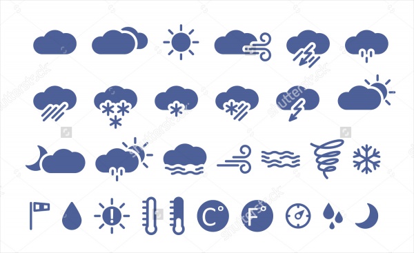 High Resolution weather icon Design