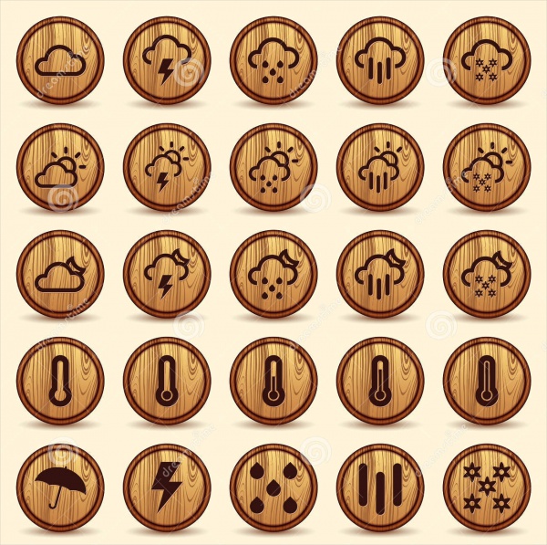 High Resolution weather icons