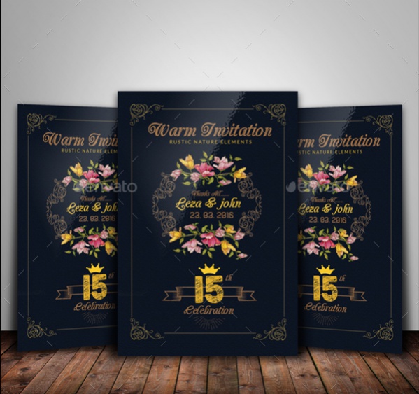 Luxury Floral Invitation Card