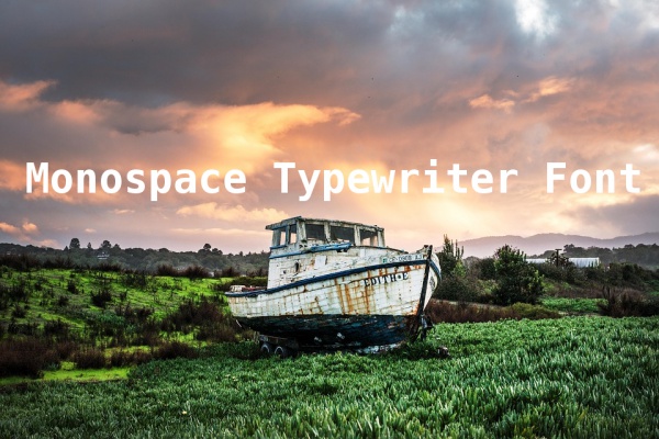 Monospace Typewriter Font