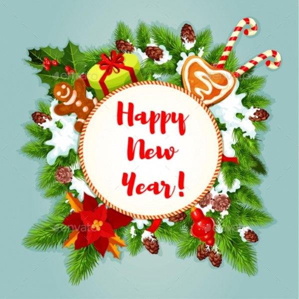 New Year Greeting Poster