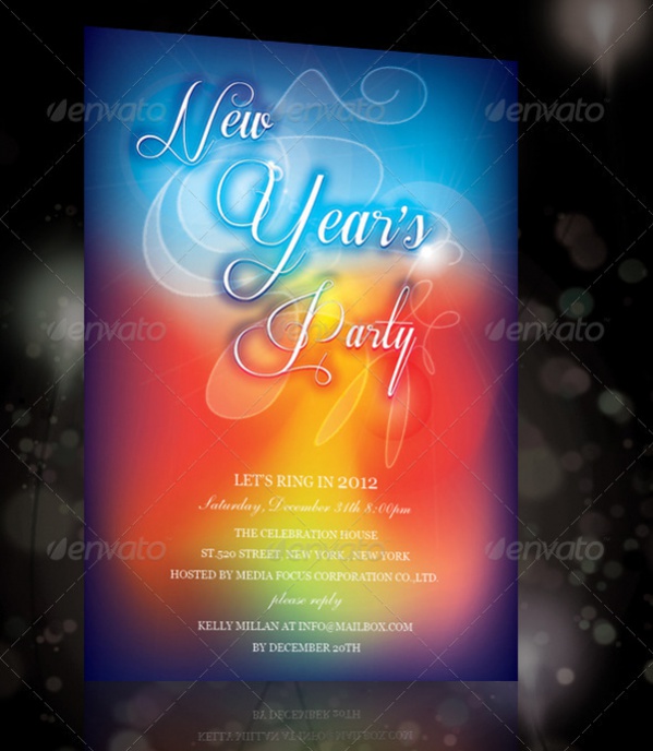 New Year Invitation with Program