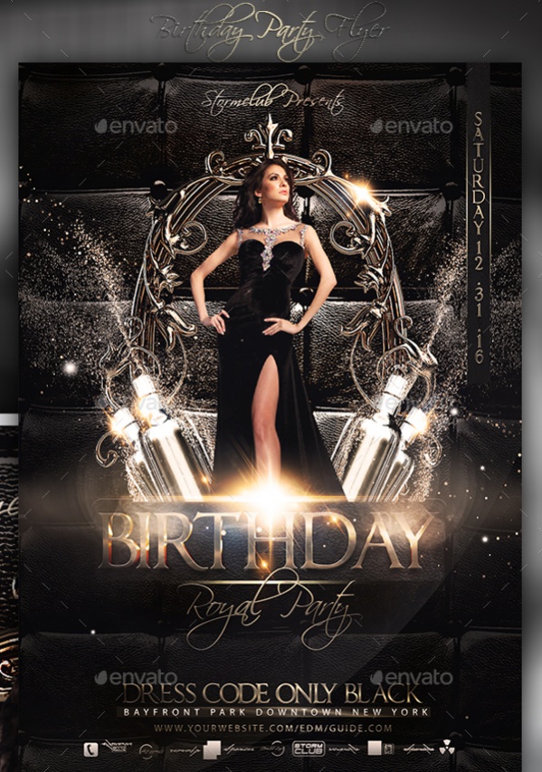 PSD Birthday Party Flyer
