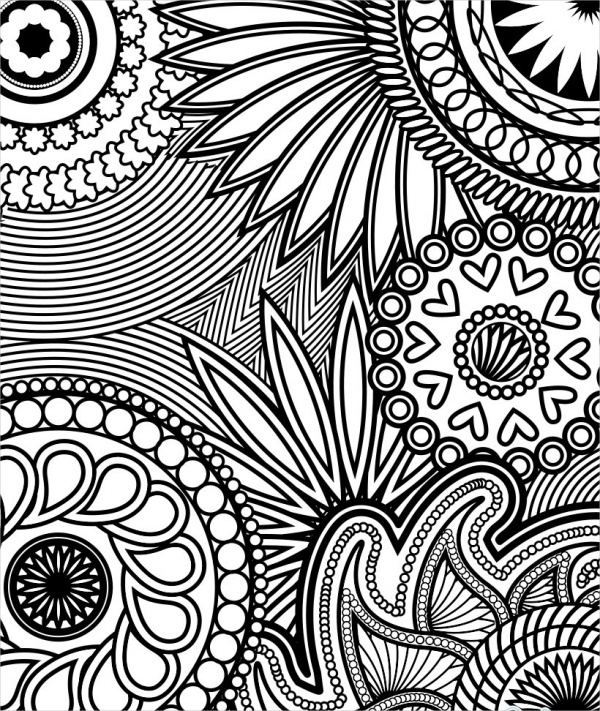 Paisley Coloring Page Adults