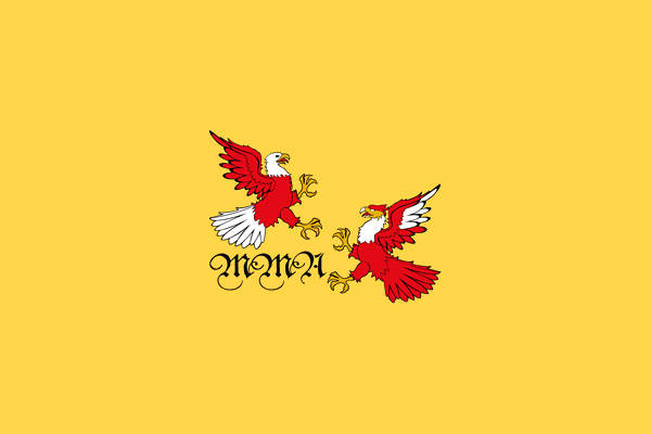 Patriotic Rampant Eagles Logo