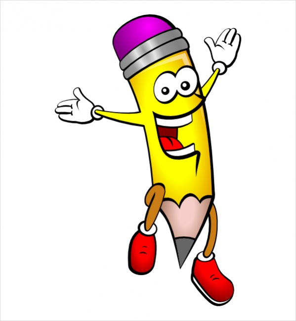 Pencil Cartoon Clipart