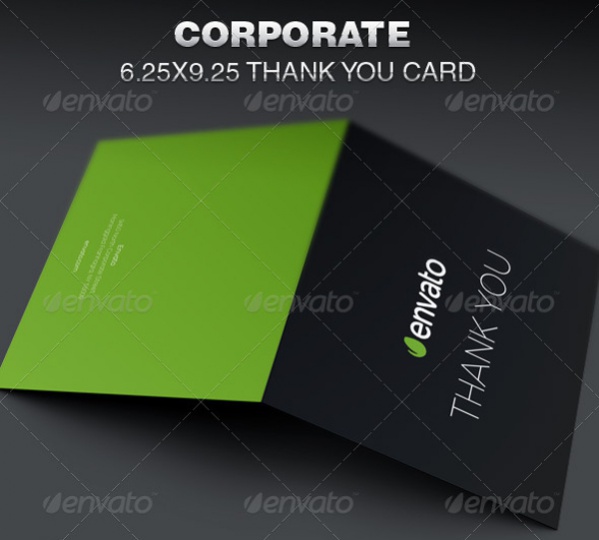 Personalized Corporate Thank You Card