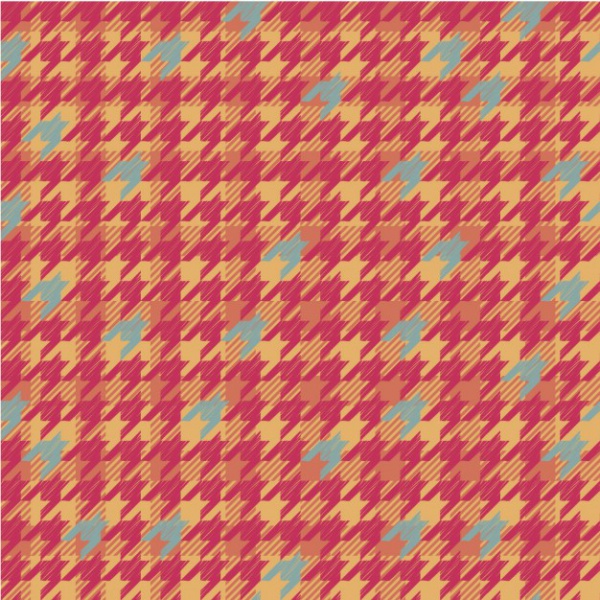 Plaid pattern with houndstooth