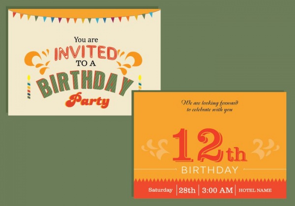 Printable Birthday Invitation card