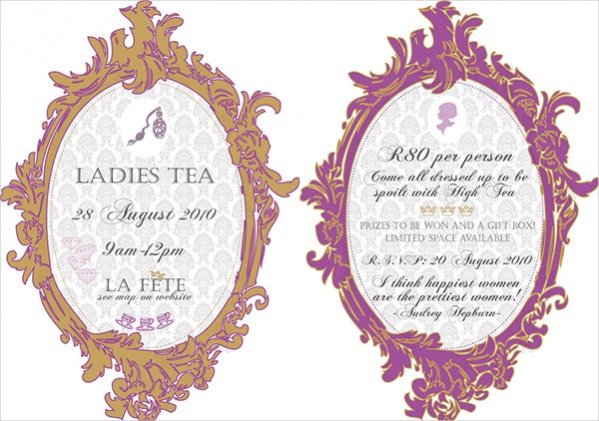 Printable Tea Party Invitation
