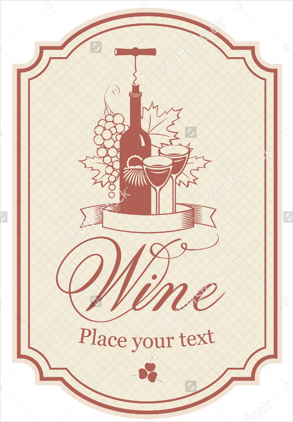 Printable Wine Label