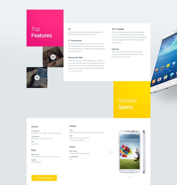 Product Page Interaction Ui Design
