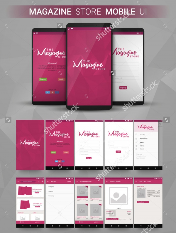 Responsive Magazine Store Ui Design