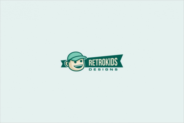 Retro Kids Logo Design