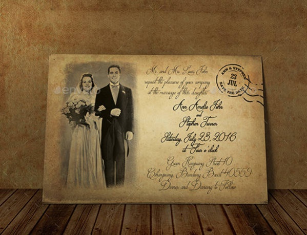 FREE 19+ Vintage Wedding Invitation Designs in PSD | AI