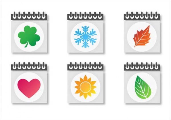 Seasonal Calendar Icons