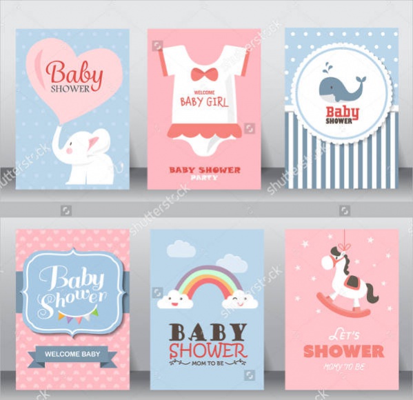 Set of Baby Shower Cards