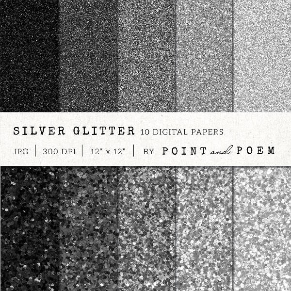 Silver Glitter Texture