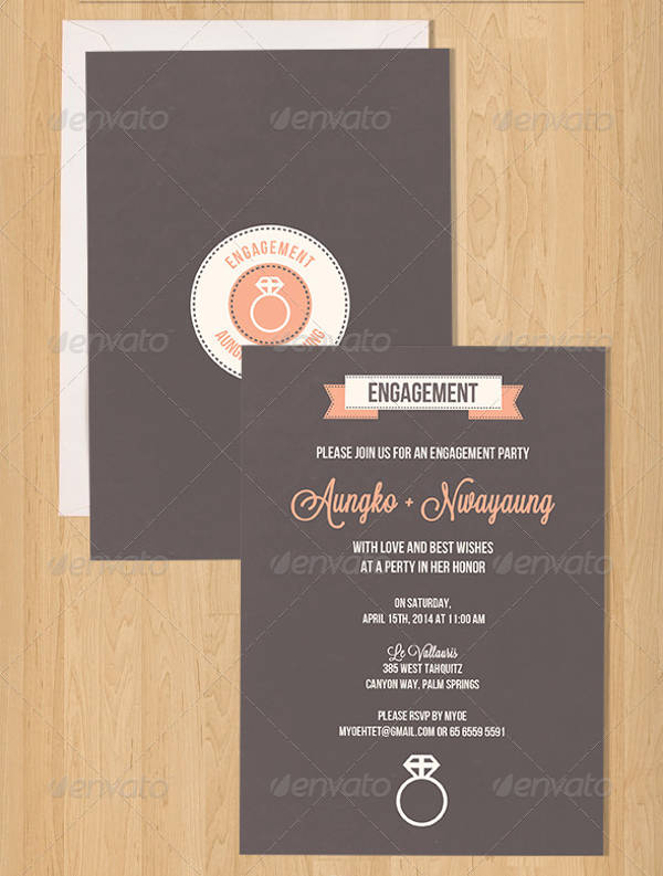 Simple Engagement Party Invitation
