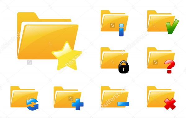 Simple Folder Icon Set