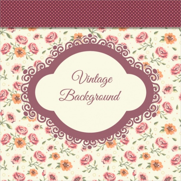 Simple Vintage Flower Backgrounds