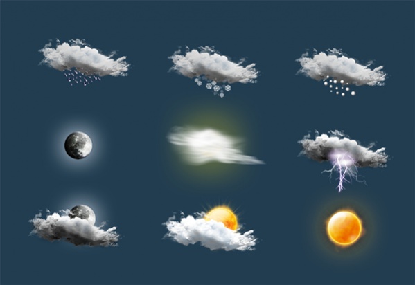 Simple Weather App Icons