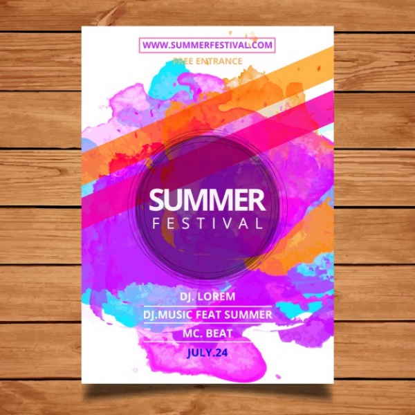 Summer festival poster