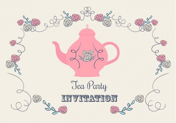 Tea Party Invitation Card