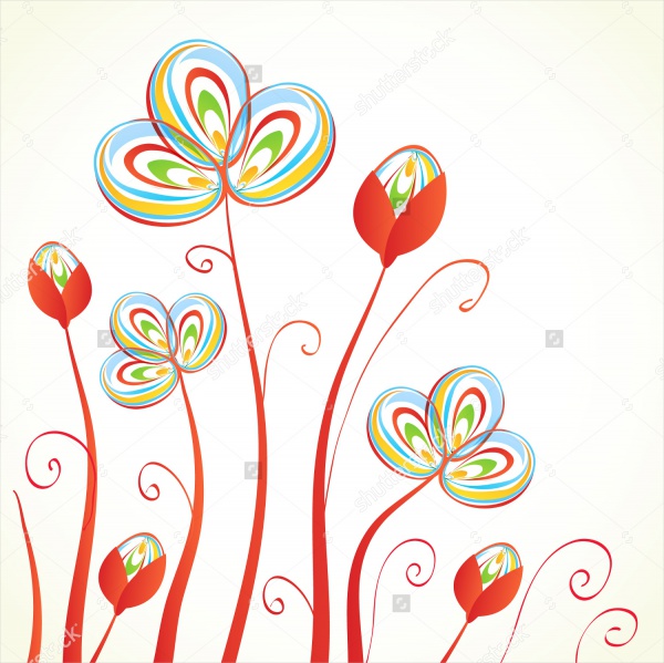Vector Abstract Flower Background