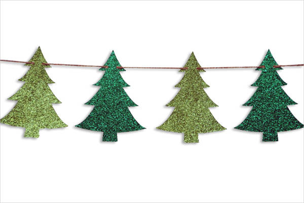 Vector Christmas Tree Banner