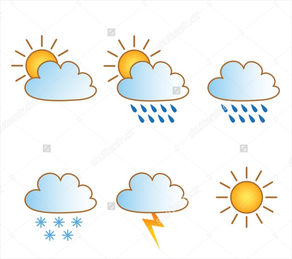 Vector Weather Forecast Icons