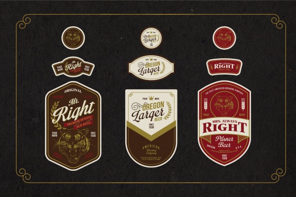 Vintage Beer Label
