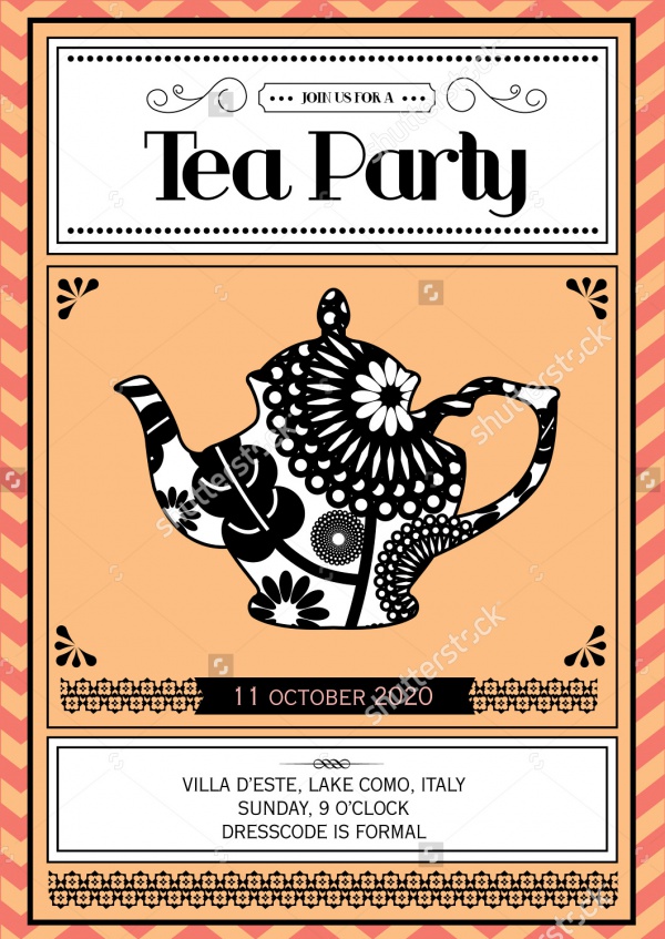 Vintage Tea Party Invitation