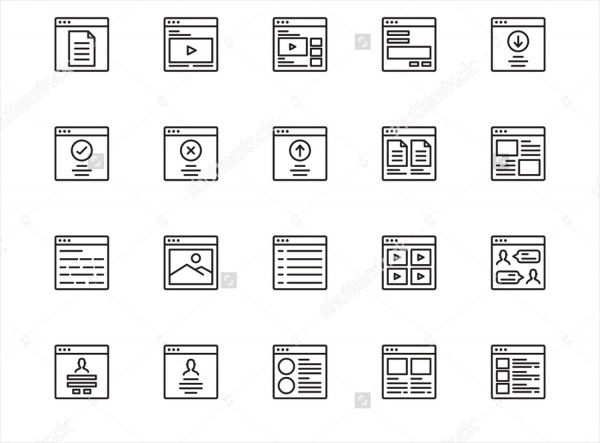 Website Outline Icon
