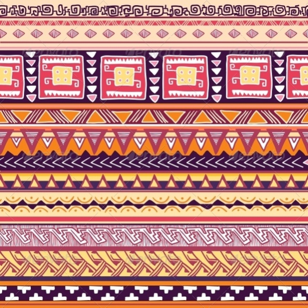  Wrapping Tribal Folk Pattern Caption