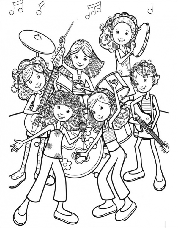 groovy girls Coloring page