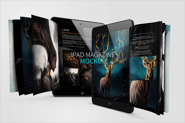 iPad Magazine Mockup